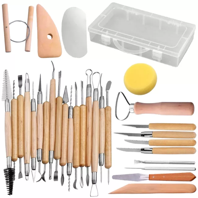 11PC Sculpting Tools Set Wax Carvers Stainless Steel Carving Wood Clay  Taxidermy