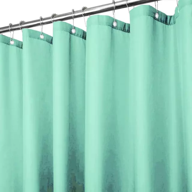 Shower Curtain Liner Vinyl with Metal Grommets Water Resistant Curtains, 70" X 7