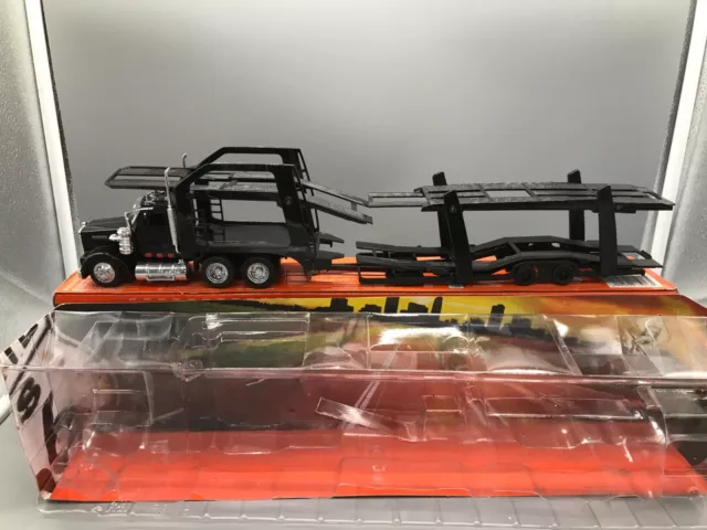 Modellautos 1:43 NewRay Kenworth W900 Autotransporter mit OVP