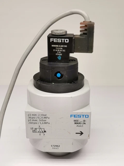 FESTO HEE-D-MAXI-24 Valvola on-off 172962 / #A A03I 5889