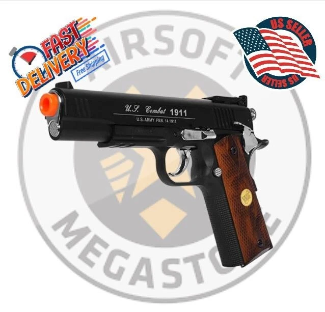 500 FPS FULL METAL WG AIRSOFT M1911 CO2 GAS PISTOL HAND GUN 6mm BB BBs