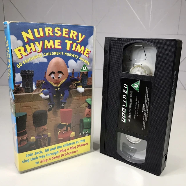 NURSERY RHYME TIME 1994 Rare VHS Vintage Video 60 Favourite Nursery
