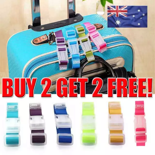 1x Luggage Case Straps Suitcase Clip Belt Buckle Travel Accessories Gift 5Colors