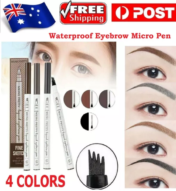 Waterproof Contour Eyebrow Tattoo Pen Tip Microblading Ink Sketch Brow Pencil Au