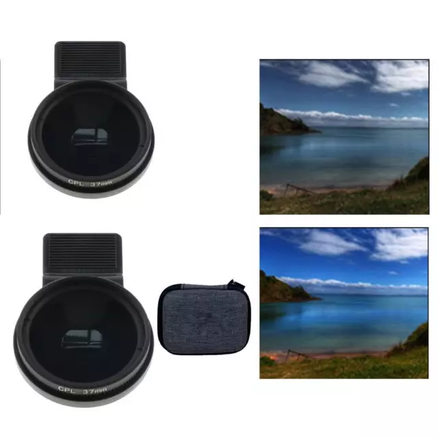 37mm Phone Polarizer CPL Lens Filter Multipurpose Round