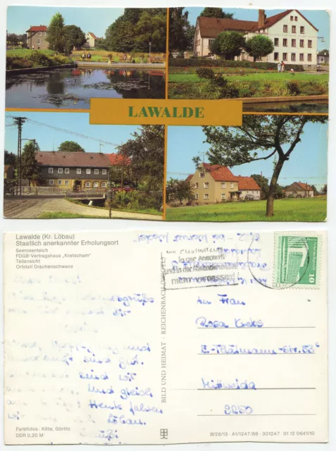 02642 - Lawalde - FDGB contract house "Kretscham" - postcard, run
