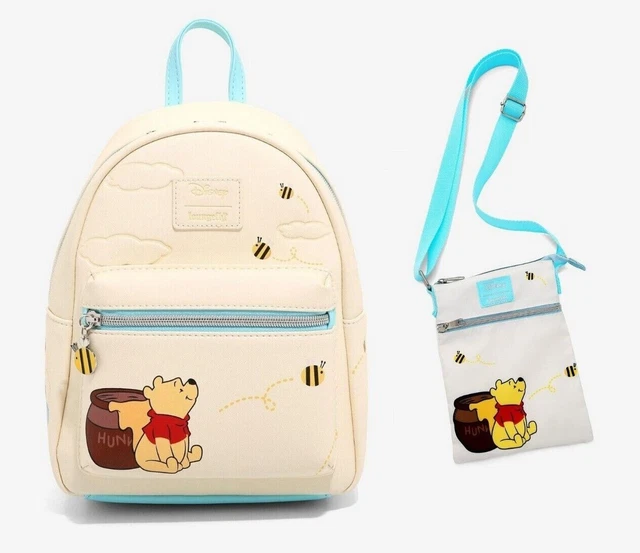 LOUNGEFLY DISNEY WINNIE the Pooh clouds mini backpack & passport