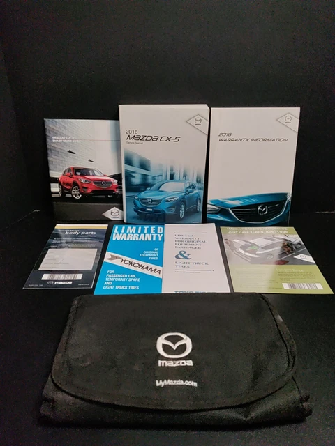 2016 MAZDA CX-5 Owner's Manual Set - Case, Manual, Good Condition Fast Shipping