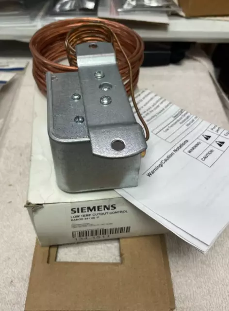 Siemens, Low Temp Cutout Control, FREEZE Stat, Range 35/45F, Part# 134-1511