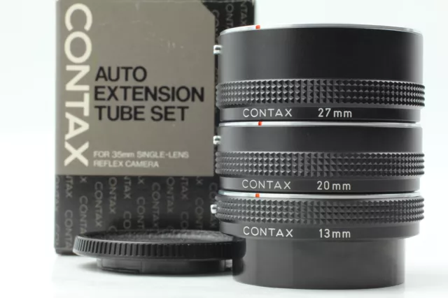 [MINT] Contax Auto Extension Tube Set SLR 13mm 20mm 27mm C/Y Mount From JAPAN