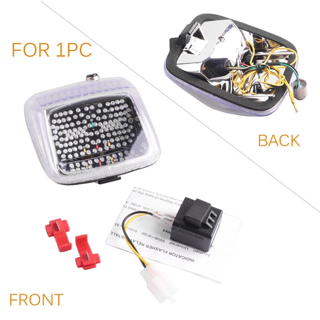 Luce Coda LED Lampada Arresto Freno Posteriore Adattamento Trasparente Harley V-ROD Asta Notturna Strada