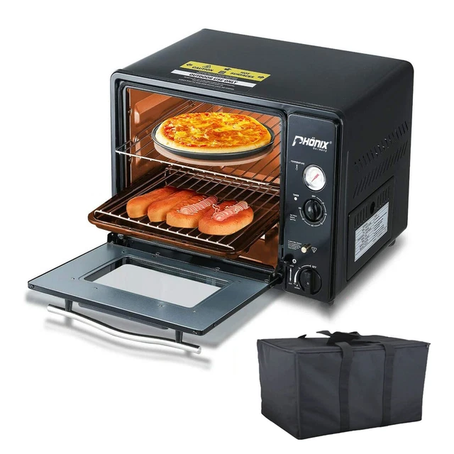 PORTABLE MINI GAS Oven 30L Grill Camping Outdoor Butane 1.3kW