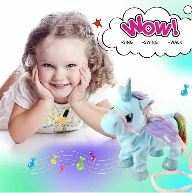 Talking XMAS Gift Plush Toy Walking Kids With Fun Singing Songs Unicorn Talk AU 2