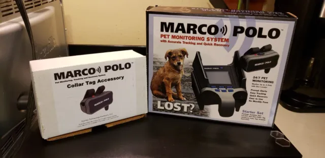 Marco Polo Pet Monitoring & Tracking Recovery System Dog Cat PLUS Extra Tag OPEN