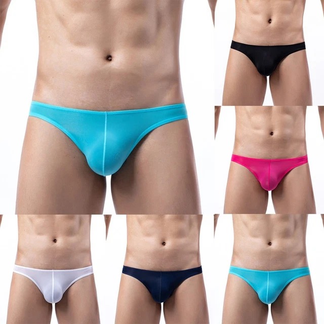 String Homme Vokkrv - Slip Taille Basse Transparent - Nylon/Spandex - Sexy Et Confy - Multi-Tailles