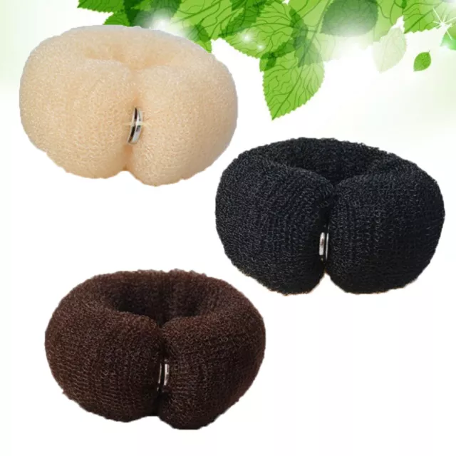 3Pcs Hair Curler Hair Bun Covers for Women Bun Rings for Hair Large Chignon Hair