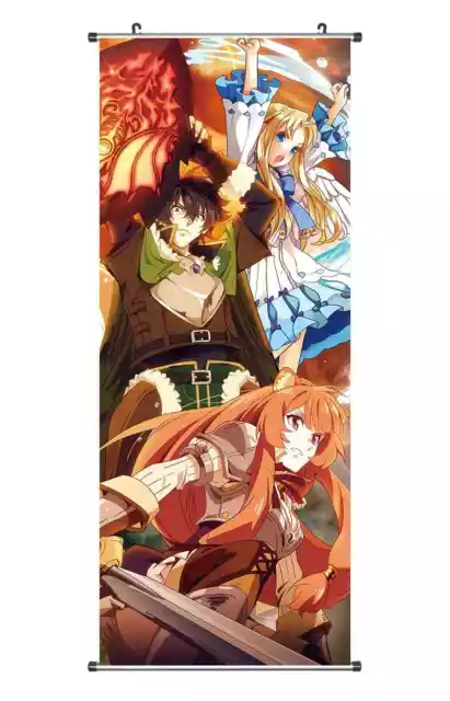 Großes The Rising of the Shield Hero Rollbild / Kakemono aus Stoff | 100x40 cm