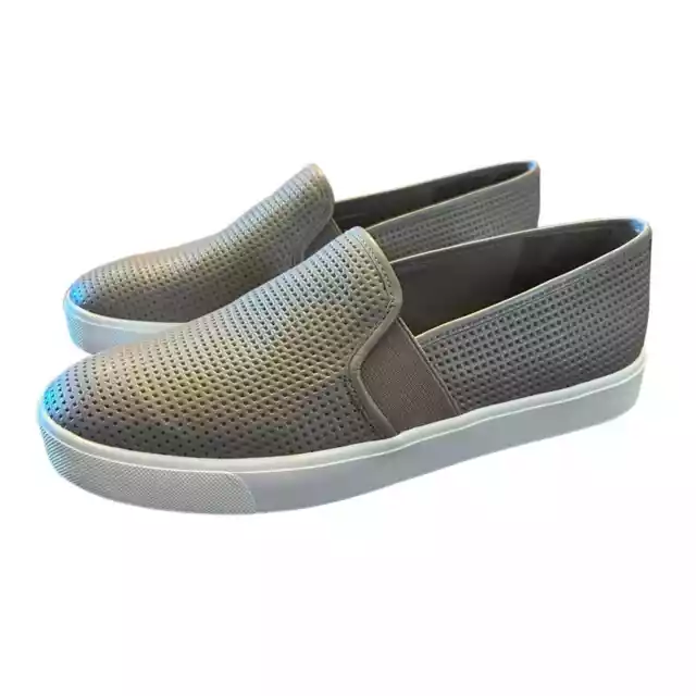 Vince  Perforated Leather Blair Sneaker Slip On Woodsmoke NEW Size 8