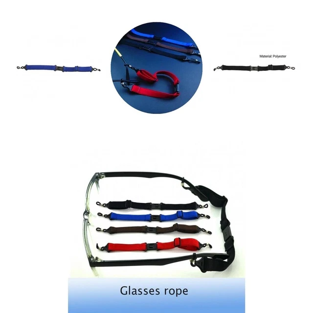 Gafas de sol con cuerda suave tacto elásticas de longitud ajustable correa livianas