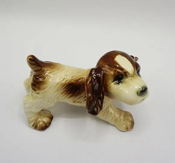 Goebel Cocker Spaniel Cachorro Perro Figura Porcelana Fabricado En West Alemania