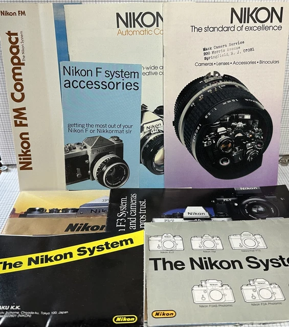 Vintage Lot Nikon Owners Manual and User Guides