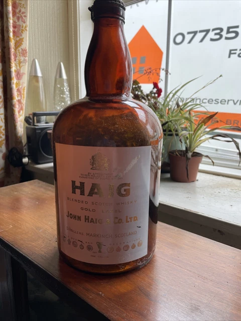Haig Brown 8 Litre Gold Label Bottle With Metal Top
