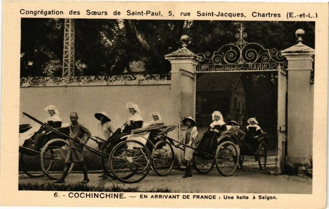 CPA AK VIETNAM Cochinchine - En arrivant du France: Une halte a SAIGON (212807)