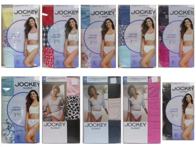 New 3 Pack Jockey Cotton Classic French Cut Underwear Panties Sizes 7 8 9  10