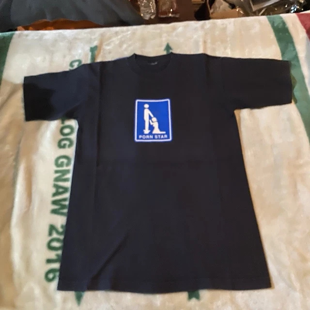 トップス PORNSTAR Flame Logo T-shirt XL VINTAGE 90S PORN STAR Flame Skate Tshirt Rare Large $150.00
