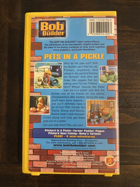 BOB THE BUILDER Pets In A Pickle VHS Tape 2001 £5.66 - PicClick UK