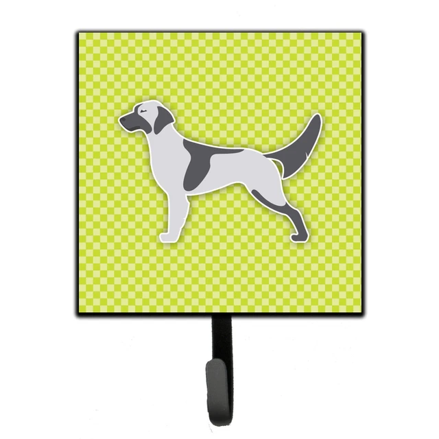 "Caroline's Treasures English Setter Checkerboard Green Leash or Key Holder B...