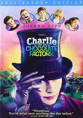Charlie and the Chocolate Factory (Full Screen Edition) - DVD - VERY GOOD
