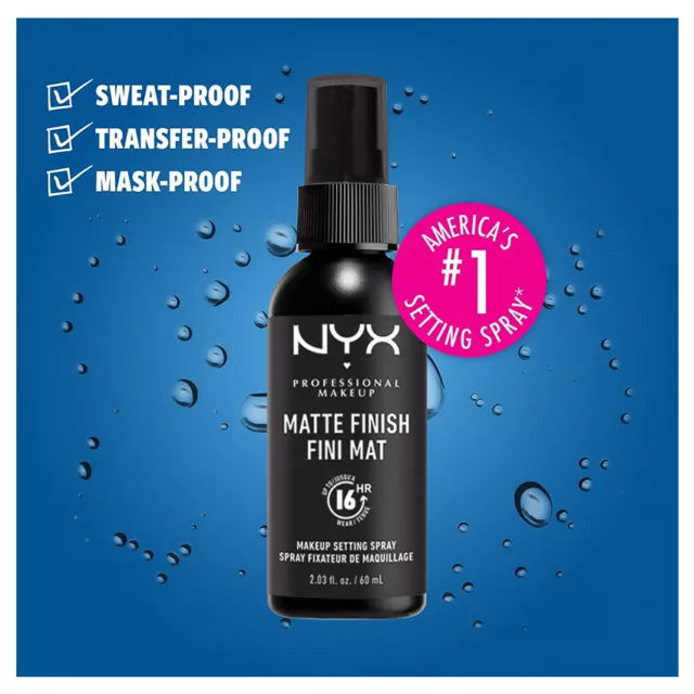 1 NYX Maquillage Fixation Spray - Finition Mate 60 ML (Durable) " MSS01 " Joy's 2