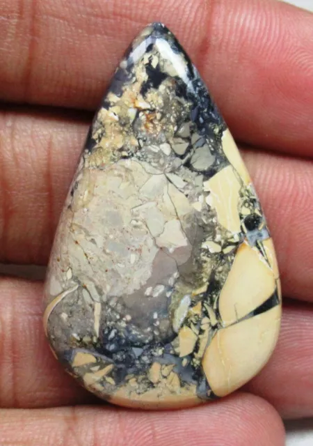 Maligano Jasper Cabochon Pear Shape 52 Cts Natural Loose Gemstone E 309