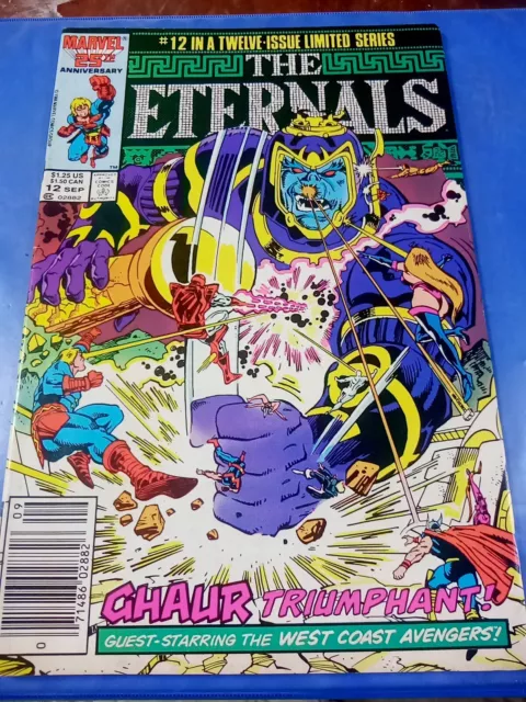 Eternals #12 ( September 1986 ) Bagged And Boarded