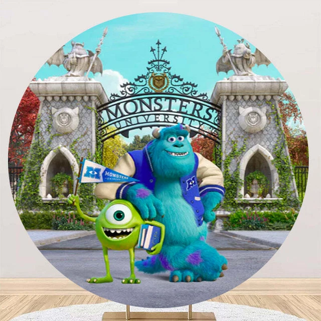 CUSTOMIZE THE MONSTERS Inc Photo Backdrop Cover Round Backdrop Party ...