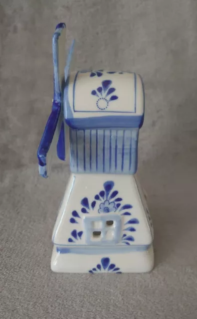 Photophore Moulin hand painted in Delfts blue cowul EH 10641 2