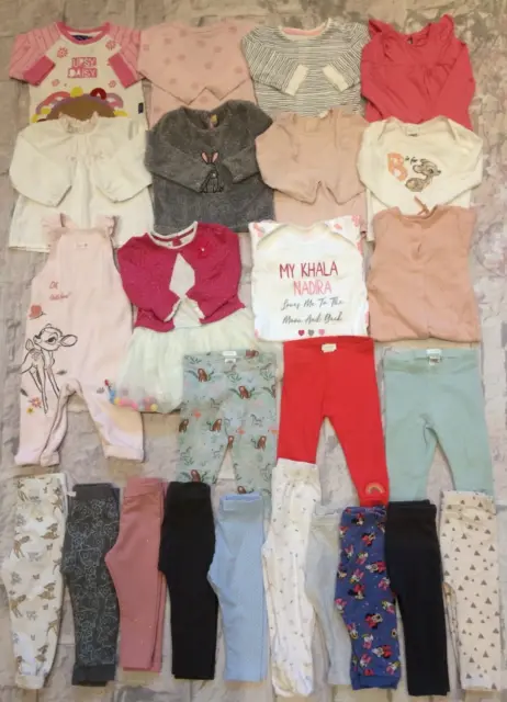 Pacchetto abiti per bambine 9-12 mesi per bambine top leggings ecc. H&M Next ecc.