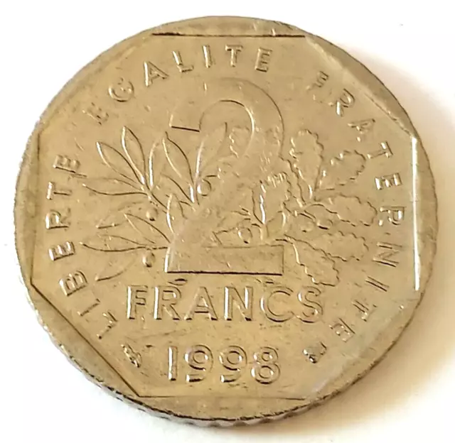 1998 France 2 Francs Coin