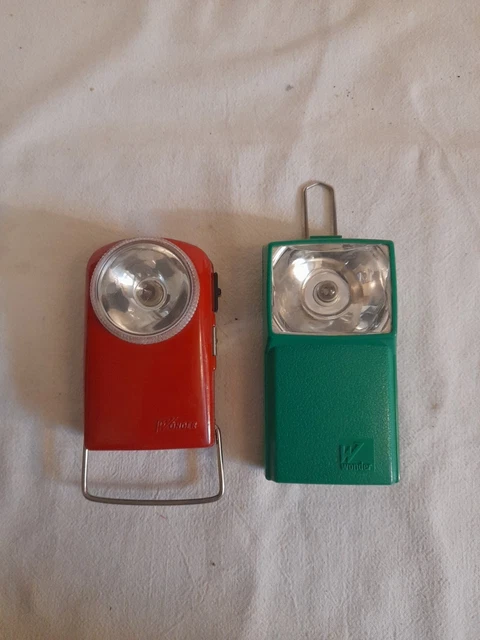 Lampe De Poche Ancienne Wonder Ancienne Lampe De Poche WONDER Modèle PIETO (circa 1950) - Acier - Occasion Vintage Luminaire Sur Pied