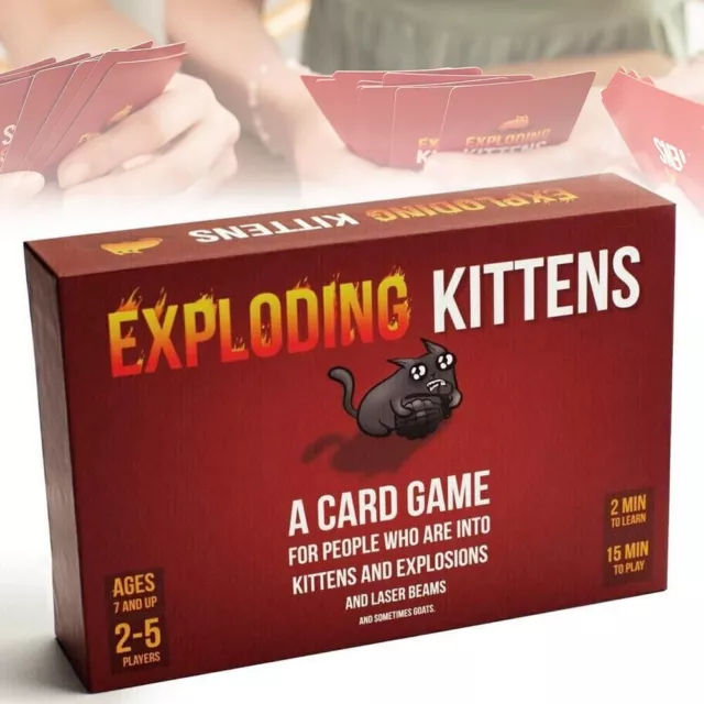 Exploding Kittens Card Game- Hilarious Games for Family Game Night Travel Gifts