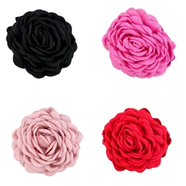 Hair Jaw Clip Hair Claw Camellia Adornment Large Catch Princess Barrettes