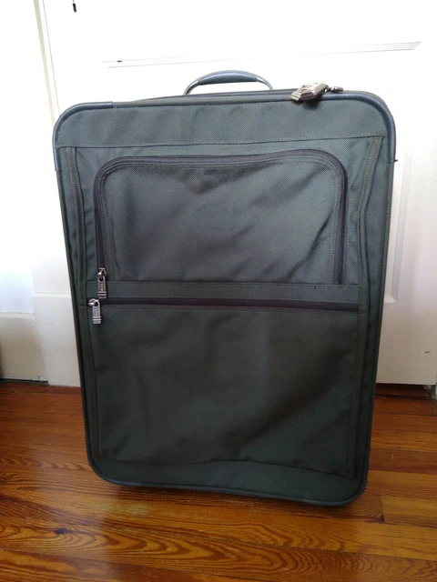 TUMI 2283M3 Green Ballistic Nylon 25" Upright Rolling Wheeled Suitcase With Lock