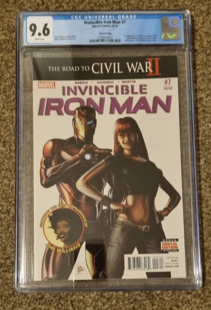 Invincible Iron Man #7 CGC 9.6 3rd Print 1st Riri Williams Cover Ironheart