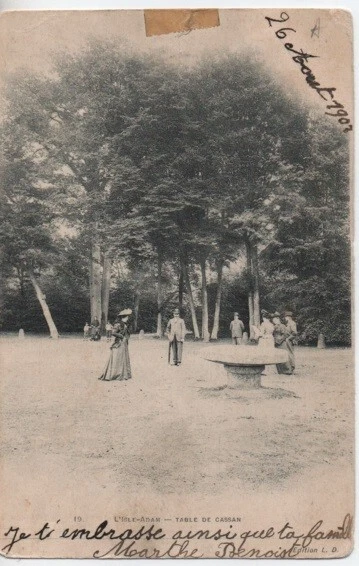 CPA - L'ISLE-ADAM - Table de Cassan