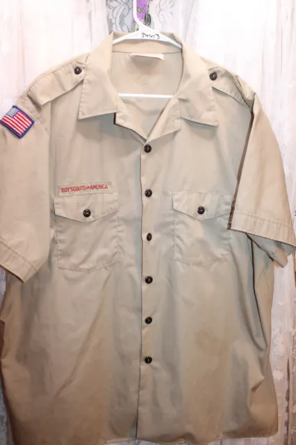 Boy Scouts of America Uniform Men's 2XL Tan  Shirt