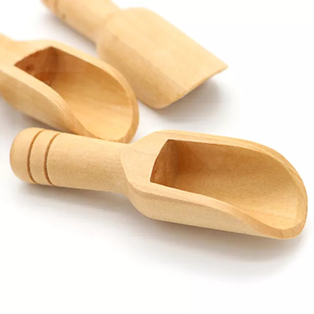 Mini cucchiai di legno cucchiaio di sale da bagno cucchiaio di sale farina caramelle cucchiaio di cucina utensili.H7