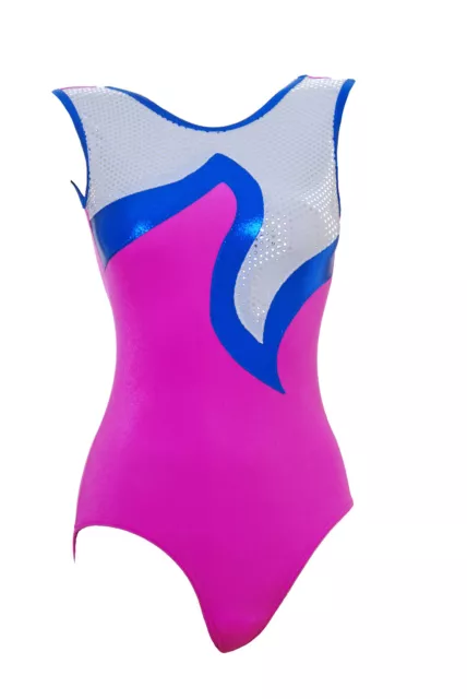 Gymnastic Leotard No Sleeves Girls Gym #*** All Sizes OLYMPIQUE Made in UK