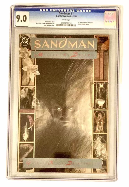 DC SANDMAN #1 1989 CGC 9.0 VF/MM 1st Print 🔑1st Morpheus