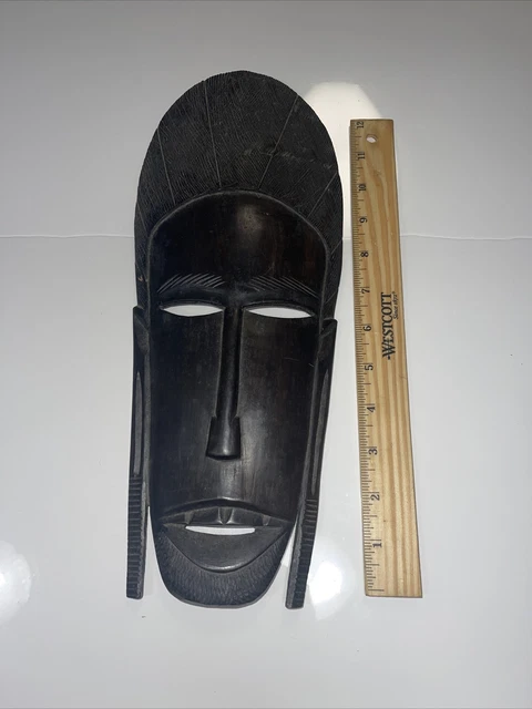Dan, Wee, Kran, Guerre Guere Mask Fabric Wood Liberia African Art 14 X 5